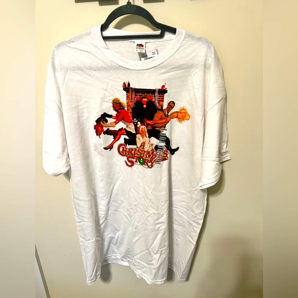 Fruit of Loom / A Christmas Story Unisex Teeshirt / Size XL / White / Brand NWT